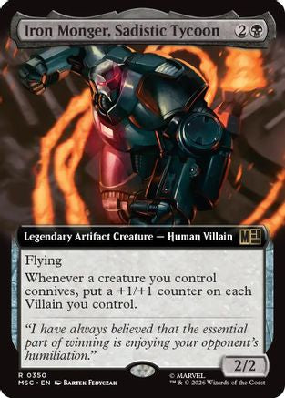 Image of Iron Monger, Sadistic Tycoon (Extended Art) (MSC-350) - Commander: Marvel Super Heroes