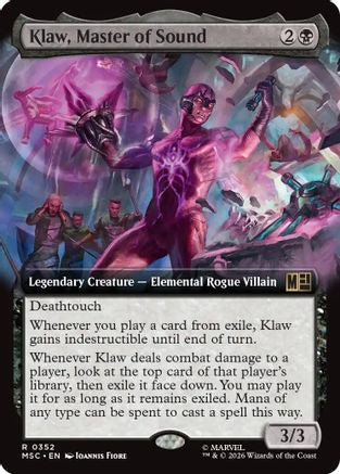 Image of Klaw, Master of Sound (Extended Art) (MSC-352) - Commander: Marvel Super Heroes
