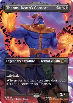 Image of Thanos, Death's Consort (Extended Art) (MSC-508) - Commander: Marvel Super Heroes Foil