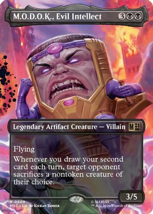 Image of M.O.D.O.K., Evil Intellect (Borderless) (MSC-509) - Commander: Marvel Super Heroes
