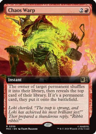 Image of Chaos Warp (Extended Art) (MSC-359) - Commander: Marvel Super Heroes