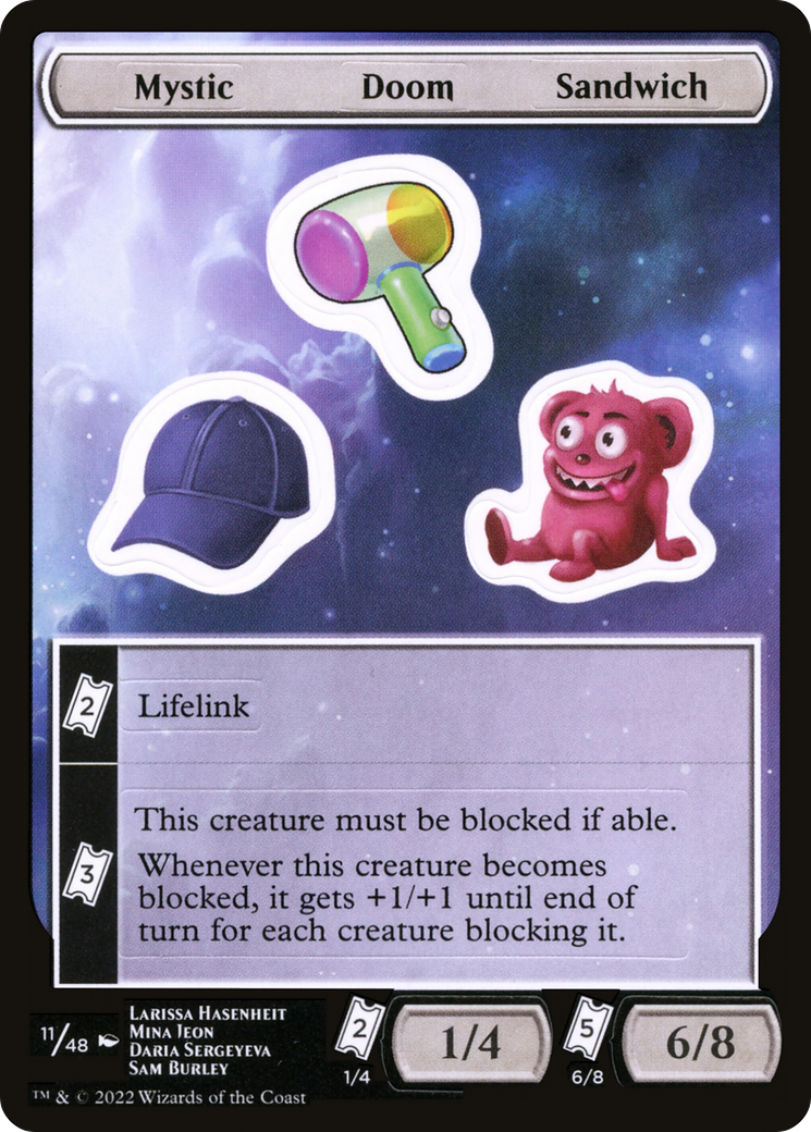 Image of Mystic Doom Sandwich (UNF-011) - Unfinity Sticker Sheets