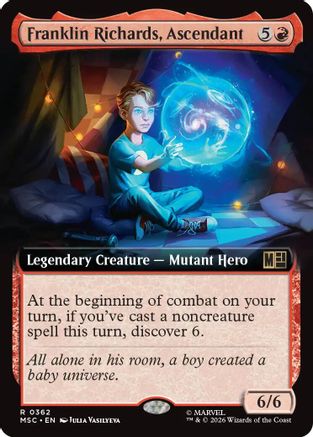 Image of Franklin Richards, Ascendant (Extended Art) (MSC-362) - Commander: Marvel Super Heroes Foil