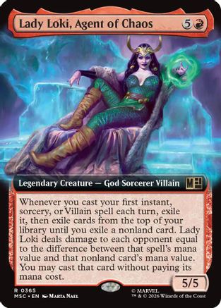 Image of Lady Loki, Agent of Chaos (Extended Art) (MSC-365) - Commander: Marvel Super Heroes