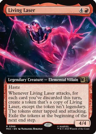 Image of Living Laser (Extended Art) (MSC-366) - Commander: Marvel Super Heroes Foil
