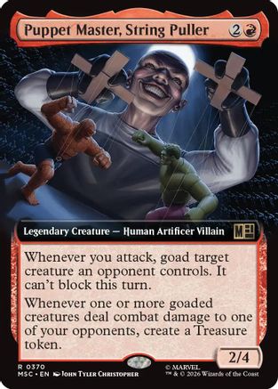 Image of Puppet Master, String Puller (Extended Art) (MSC-370) - Commander: Marvel Super Heroes