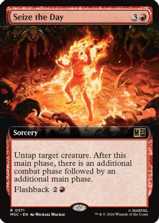 Image of Seize the Day (Extended Art) (MSC-371) - Commander: Marvel Super Heroes