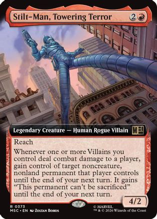 Image of Stilt-Man, Towering Terror (Extended Art) (MSC-373) - Commander: Marvel Super Heroes Foil