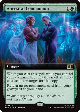 Image of Ancestral Communion (Extended Art) (MSC-376) - Commander: Marvel Super Heroes