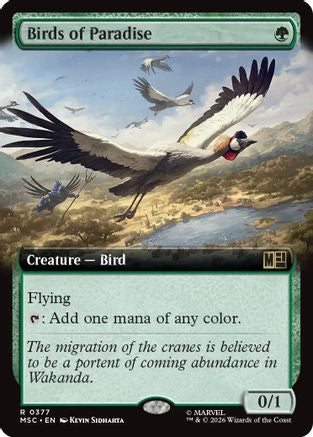 Image of Birds of Paradise (Extended Art) (MSC-377) - Commander: Marvel Super Heroes Foil