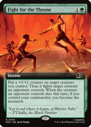 Image of Fight for the Throne (Extended Art) (MSC-379) - Commander: Marvel Super Heroes