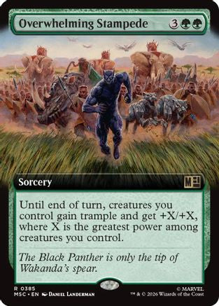 Image of Overwhelming Stampede (Extended Art) (MSC-385) - Commander: Marvel Super Heroes