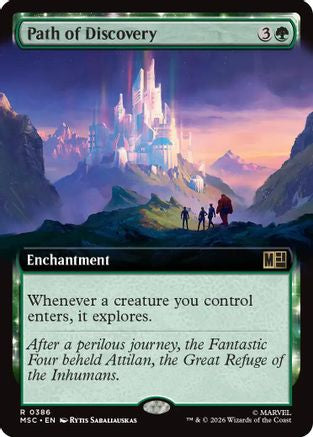 Image of Path of Discovery (Extended Art) (MSC-386) - Commander: Marvel Super Heroes Foil