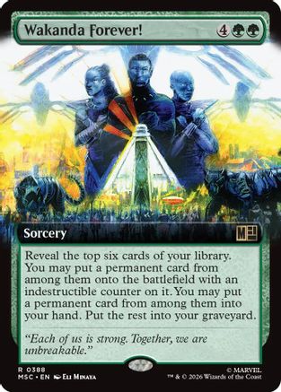 Image of Wakanda Forever! (Extended Art) (MSC-388) - Commander: Marvel Super Heroes