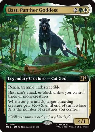 Image of Bast, Panther Goddess (Extended Art) (MSC-392) - Commander: Marvel Super Heroes