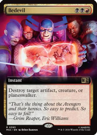 Image of Bedevil (Extended Art) (MSC-393) - Commander: Marvel Super Heroes