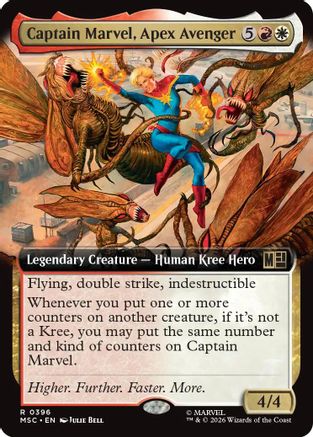 Image of Captain Marvel, Apex Avenger (Extended Art) (MSC-396) - Commander: Marvel Super Heroes