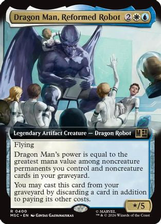 Image of Dragon Man, Reformed Robot (Extended Art) (MSC-400) - Commander: Marvel Super Heroes Foil