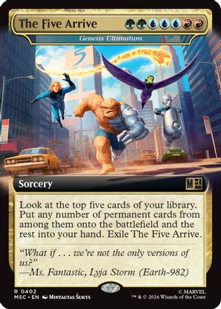 Image of The Five Arrive - Genesis Ultimatum (Extended Art) (MSC-402) - Commander: Marvel Super Heroes