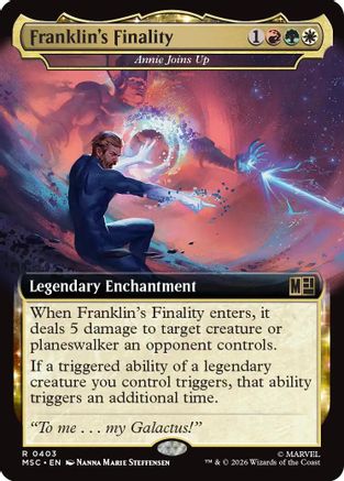 Image of Franklin's Finality - Annie Joins Up (Extended Art) (MSC-403) - Commander: Marvel Super Heroes