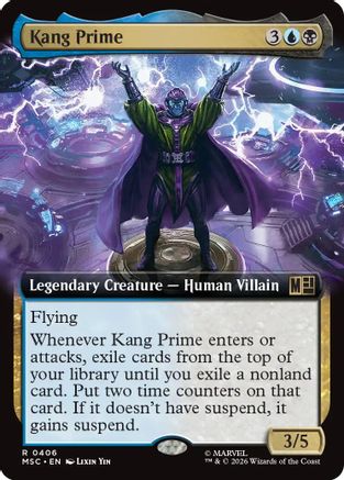 Image of Kang Prime (Extended Art) (MSC-406) - Commander: Marvel Super Heroes Foil