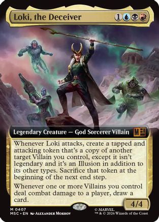 Image of Loki, the Deceiver (Extended Art) (MSC-407) - Commander: Marvel Super Heroes