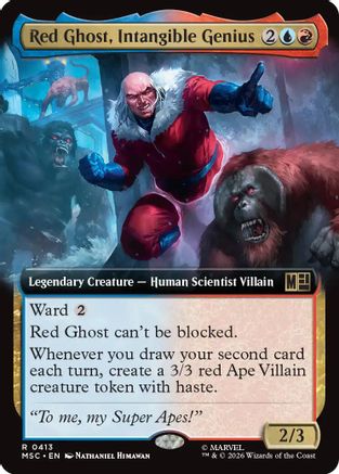 Image of Red Ghost, Intangible Genius (Extended Art) (MSC-413) - Commander: Marvel Super Heroes