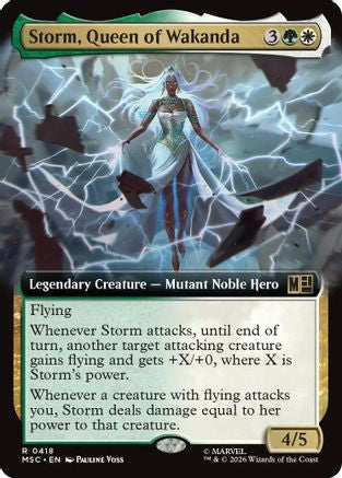 Image of Storm, Queen of Wakanda (Extended Art) (MSC-418) - Commander: Marvel Super Heroes