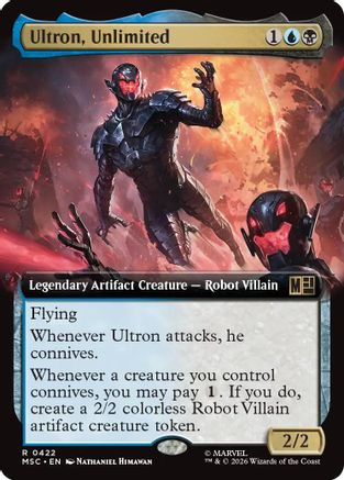 Image of Ultron, Unlimited (Extended Art) (MSC-422) - Commander: Marvel Super Heroes Foil