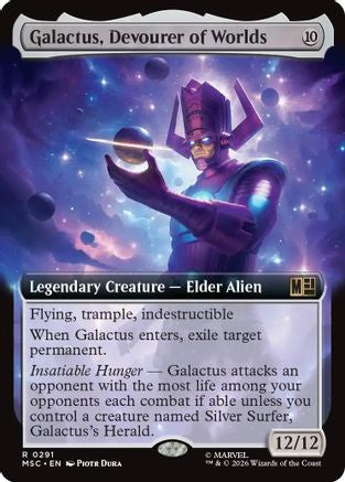 Image of Galactus, Devourer of Worlds (Extended Art) (MSC-291) - Commander: Marvel Super Heroes