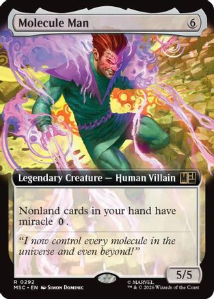 Image of Molecule Man (Extended Art) (MSC-292) - Commander: Marvel Super Heroes