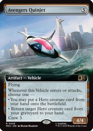 Image of Avengers Quinjet - Hammer of Nazahn (Extended Art) (MSC-426) - Commander: Marvel Super Heroes