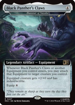 Image of Black Panther's Claws (Extended Art) (MSC-427) - Commander: Marvel Super Heroes