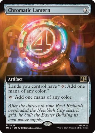 Image of Chromatic Lantern (Extended Art) (MSC-428) - Commander: Marvel Super Heroes Foil