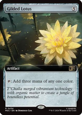 Image of Gilded Lotus (Extended Art) (MSC-434) - Commander: Marvel Super Heroes Foil