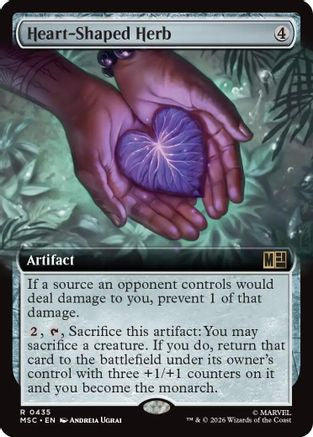 Image of Heart-Shaped Herb (Extended Art) (MSC-435) - Commander: Marvel Super Heroes Foil
