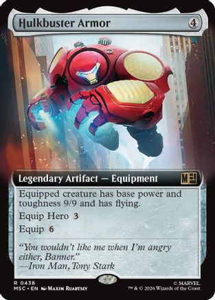 Image of Hulkbuster Armor (Extended Art) (MSC-438) - Commander: Marvel Super Heroes Foil