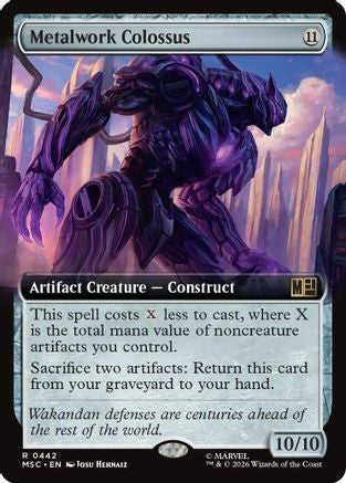 Image of Metalwork Colossus (Extended Art) (MSC-442) - Commander: Marvel Super Heroes