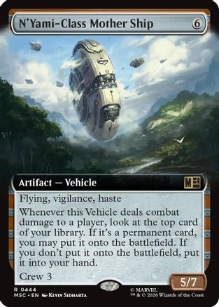 Image of N'Yami-Class Mother Ship (Extended Art) (MSC-444) - Commander: Marvel Super Heroes Foil