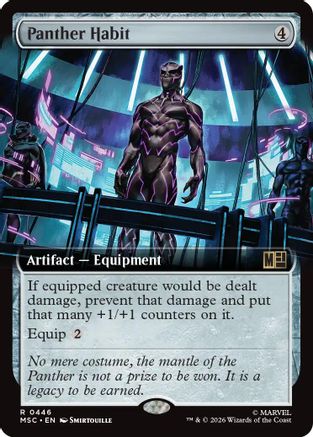 Image of Panther Habit (Extended Art) (MSC-446) - Commander: Marvel Super Heroes