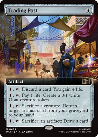 Image of Trading Post (Extended Art) (MSC-455) - Commander: Marvel Super Heroes Foil
