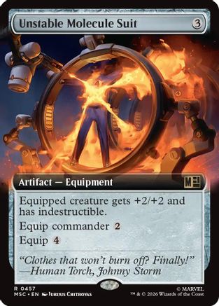 Image of Unstable Molecule Suit (Extended Art) (MSC-457) - Commander: Marvel Super Heroes Foil