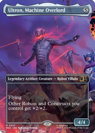 Image of Ultron, Machine Overlord (Borderless) (MSC-507) - Commander: Marvel Super Heroes Foil