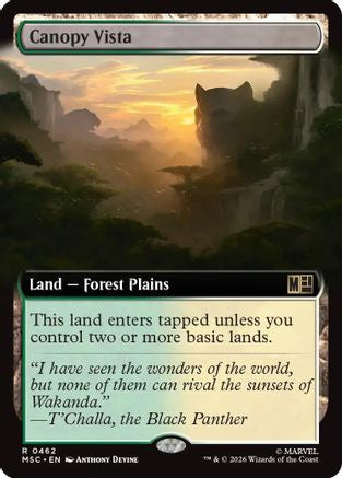 Image of Canopy Vista (Extended Art) (MSC-462) - Commander: Marvel Super Heroes