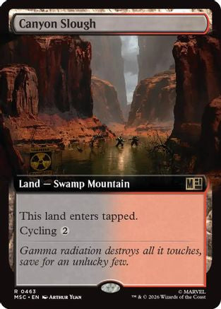Image of Canyon Slough (Extended Art) (MSC-463) - Commander: Marvel Super Heroes Foil