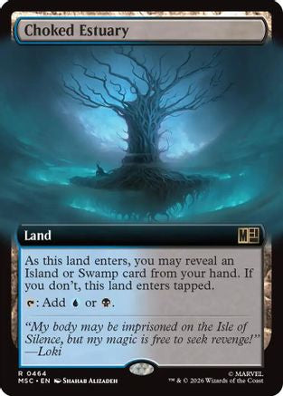 Image of Choked Estuary (Extended Art) (MSC-464) - Commander: Marvel Super Heroes Foil
