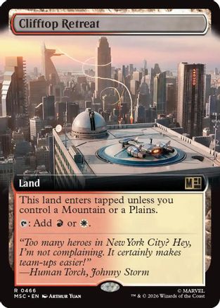 Image of Clifftop Retreat (Extended Art) (MSC-466) - Commander: Marvel Super Heroes