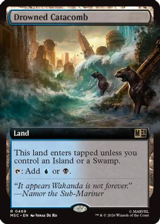 Image of Drowned Catacomb (Extended Art) (MSC-469) - Commander: Marvel Super Heroes Foil