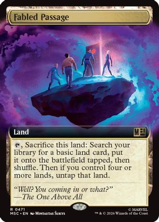 Image of Fabled Passage (Extended Art) (MSC-471) - Commander: Marvel Super Heroes