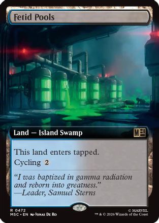Image of Fetid Pools (Extended Art) (MSC-472) - Commander: Marvel Super Heroes